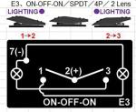 2 PCS Marine Boat Trailer Rocker Switch ON-Off-ON SPDT 4 PIN 2 RED LED RV